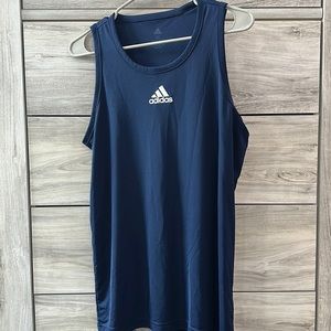 Navy Blue Adidas Running Tank Medium